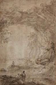 VERNET Claude Joseph 1714-1789,Mouth of Cave with Figures,1776,Bloomsbury London GB 2013-04-25