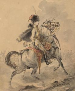 VERNET Horace,Portrait équestre du présumé Comte Adolphe de la B,1808,Christie's 2024-03-20