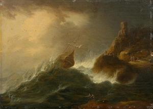 VERNET Pierre Marie Joseph 1797,Shipwreck with figures,Galerie Koller CH 2015-09-16