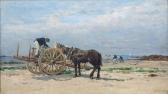 VERNIER Emile Louis 1829-1887,Mussel gatherers, probably in Normandy,1880,Venduehuis NL 2017-11-15