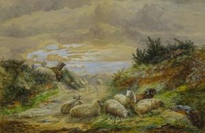 VERNON Ellen 1831-1902,Sheep on a moorland path,Golding Young & Co. GB 2020-02-26