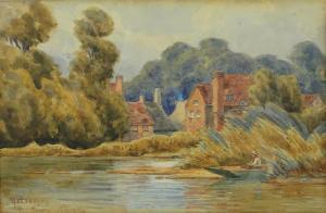 VERNON R Warren 1882-1908,Thames scenes,Burstow and Hewett GB 2014-04-30