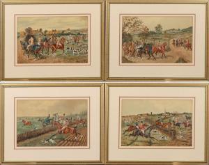 VERNON Walter 1800-1900,set of four hunting,Ashbey's ZA 2023-01-24