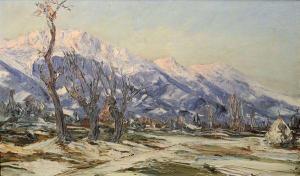 VERON Emile 1881-1931,Vallée du Grésivaudan hiver,1907,Aguttes FR 2012-05-31