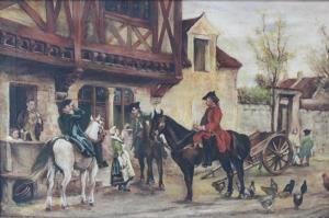 VERON FARÉ Jules 1800-1900,Continental gentleman on horseback outside,Bellmans Fine Art Auctioneers 2017-05-16