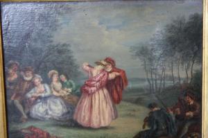 VERON Henriette 1825-1870,La contredanse au son du violon et de la musette,Conan-Auclair 2020-05-02