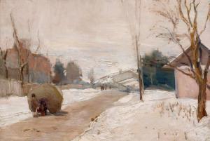 VERONA Paul 1897-1966,Winter on the Path,Artmark RO 2023-01-18