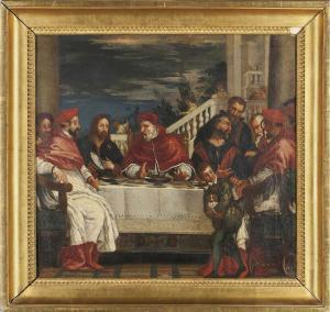 VERONESE Paolo 1528-1588,A Pope, Cardinals and other figures feasting,Christie's GB 2011-12-13