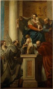 VERONESE Paolo 1528-1588,LA SAINTE FAMILLE AVEC SAINT JEAN BAPTISTE ENFANT,,Rieunier FR 2006-06-21