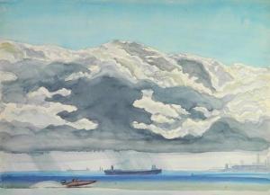 Veronese Ulen Paul 1894-1976,Boats on Lake Erie,Rachel Davis US 2020-10-24