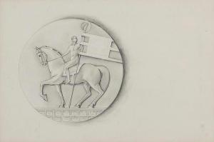 VEROSSI Albinio Siviero 1904-1945,Studio per medagliagrafite su carta,Minerva Auctions IT 2015-11-12