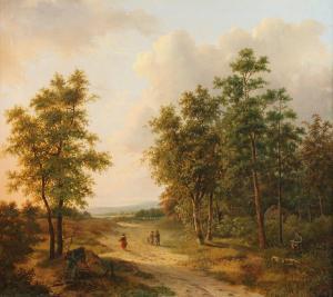 VERPOEKEN Hendrik 1791-1869,Landschaft mit Figurenstaffage,Von Zengen DE 2019-03-15