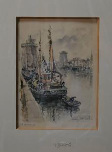 VERSPECHT Denis 1919-1996,Le Santa Maria dans le port de la Rochelle,Artprecium FR 2022-01-15