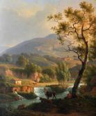 VERSTAPPEN Martin 1773-1852,A Mountainous River Landscape,1812,John Nicholson GB 2016-12-21