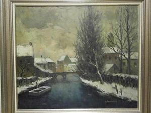 VERSTREKEN THEOPHILE 1885-1963,Paysage d'hiver,Campo & Campo BE 2015-12-01