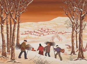 VERT NIBET Michèle 1944,Winter landscape,Balclis ES 2014-12-17