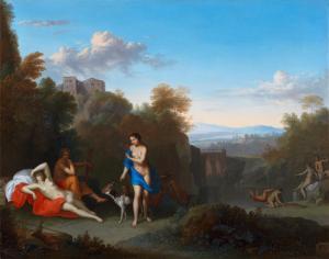 VERTANGEN Daniel 1598-1681,An Italianate landscape with Diana and her nymphs ,Bonhams GB 2017-12-06
