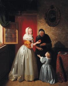 VERTOMMEN Willem Joseph 1815,Jeune fille à l'orange,Pierre Bergé & Associés FR 2011-05-31