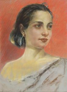 VERUDA Umberto 1868-1904,Porträt einer jungen Frau,Wendl DE 2023-10-25