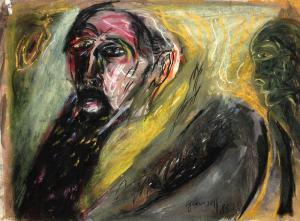 VERVISCH Godfried 1930-2014,Self portrait,1983,De Vuyst BE 2020-12-05