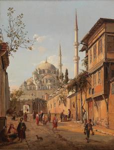 VERVLOET Frans 1795-1872,A view of the Fatih Mosque, Instanbul,1843,Bonhams GB 2023-03-29