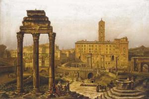 VERVLOET Victor 1829-1904,The Forum, Rome,Christie's GB 2001-04-05