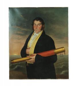 VERVOORT Michiel 1800-1800,PORTRAIT OF A SEA CAPTAIN,1825,Garth's US 2016-05-14