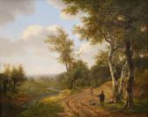 VERWEE Louis Pierre 1807-1877,Paysage vallonné avec bergers,1839,Brussels Art Auction BE 2020-11-17