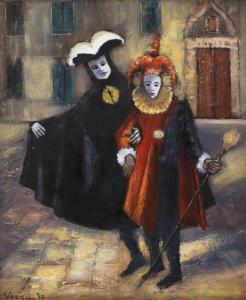 VESCU Theodor 1958,Masquerade Ball in Venice,2013,Artmark RO 2023-04-24