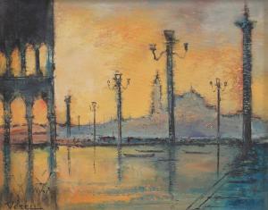 VESCU Theodor 1958,Sunset in Venice,Artmark RO 2023-09-20