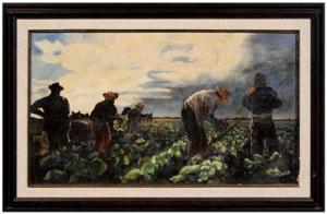 VESPER P 1900-1900,Field workers harvesting crops,Brunk Auctions US 2010-05-01