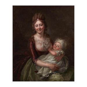 VESTIER Antoine 1740-1824,La nourrice allaitant un enfant,1795,Cornette de Saint Cyr FR 2023-04-19
