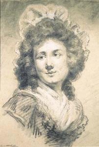 VESTIER Nicolas Jacques Antoine,Portrait of Catherine-Noële Grand,1788,Christie's 2001-01-24