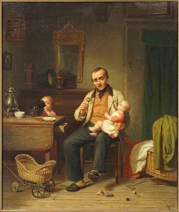VETTEN Johannes 1827-1866,The Ill Prepared Father,1856,Susanin's US 2016-09-24
