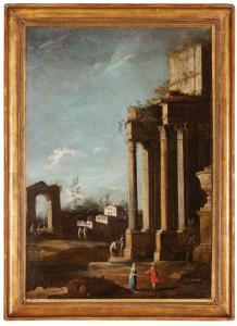VETTURALI Gaetano 1701-1783,Capriccio con edificio classico,1752,Wannenes Art Auctions IT 2023-11-29