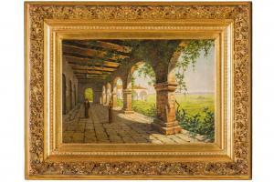 VIANELLI Achille 1803-1894,Frati nel loggiato,1886,Wannenes Art Auctions IT 2023-11-29