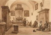 VIANELLI Achille 1803-1894,L'intérieur du presbytère d,1840,Artcurial | Briest - Poulain - F. Tajan 2016-10-11