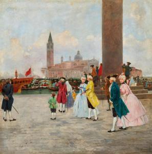 VIANELLO Cesare C.,Venice, a View of San Giorgio from the Piazzetta d,Palais Dorotheum 2022-11-08