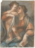 VIANI Giovanni Maria,The Madonna holding the Infant Christ standing on ,Christie's 2005-01-25