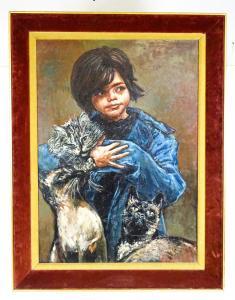 VICARI Andrew,La Zingarella, A portrait of a young child with th,Claydon Auctioneers 2023-12-30