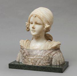 VICARI CHRISTOFORO 1848-1913,Buste de jeune fille,Etienne de Baecque FR 2021-03-30