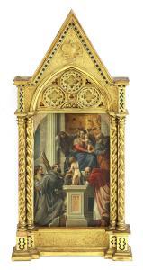 Vicari Giovanni Battista,The Madonna and Child  enthroned with the ,19th century,Sworders 2020-07-21