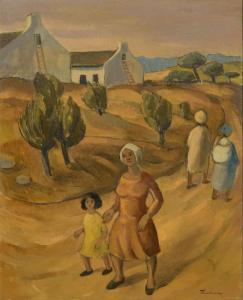 Vicary THACKWRAY James 1919-1994,Figures and Cottages,5th Avenue Auctioneers ZA 2024-02-18