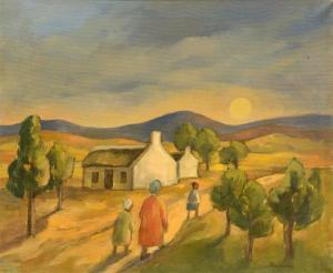 Vicary THACKWRAY James 1919-1994,Figures by a Cottage,5th Avenue Auctioneers ZA 2024-02-18