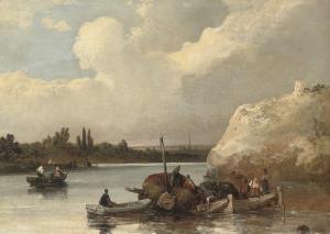 VICKERS Alfred 1786-1869,Fishermen sorting their pots, at the end of the da,Christie's GB 2007-11-14