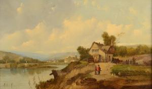 VICKERS Alfred G., H., or Sr 1800-1800,River Landscape,David Lay GB 2017-04-27
