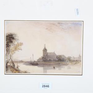 VICKERS Alfred Gomersal 1810-1837,a church in Russia or Poland,Burstow and Hewett GB 2023-04-06