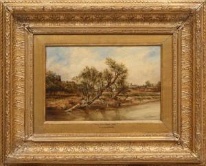 VICKERS Alfred H 1853-1907,On the River Tay,Neal Auction Company US 2023-01-11