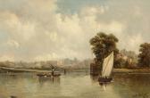 VICKERS Alfred H 1853-1907,View from an English city by the river,1886,Bruun Rasmussen DK 2020-04-06