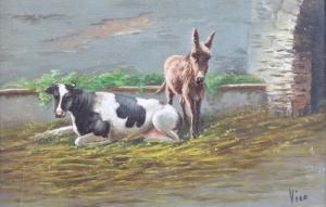 VICO,cow and donkey,Denhams GB 2016-08-03